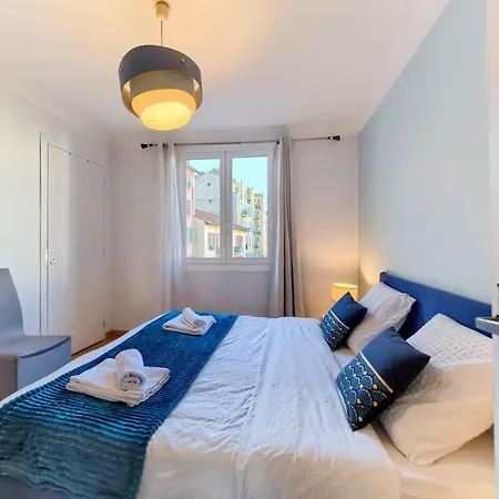 Apartment Superbe Grand 3 Pieces De 65 M2 -cosy -3 Mn Gare Riquier Nice